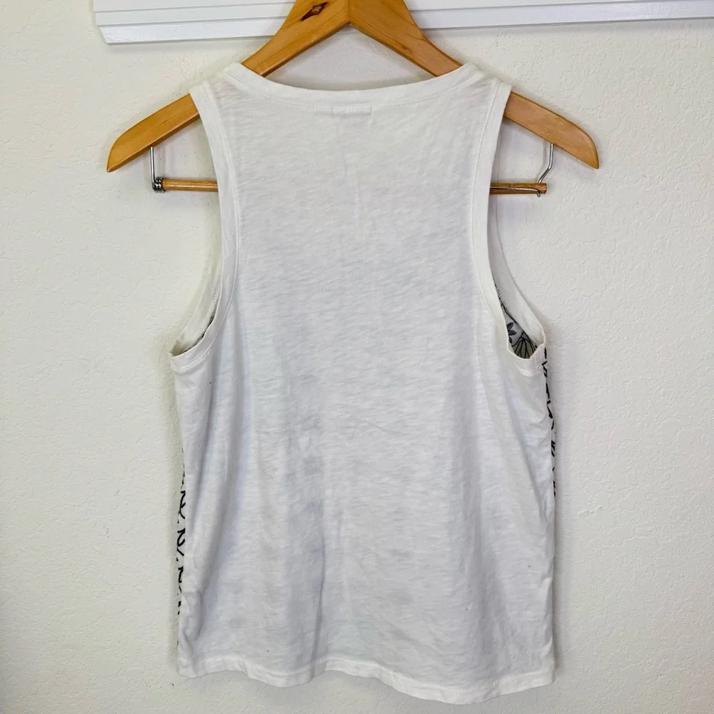 J. Crew Embroidered Tank Top Navy - Picture 6 of 8
